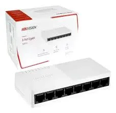 [DS-3E0108D-O] Switch compacto 8×10/100Mbps, sin gestión, con protección 2kV y eficiente para redes SOHO