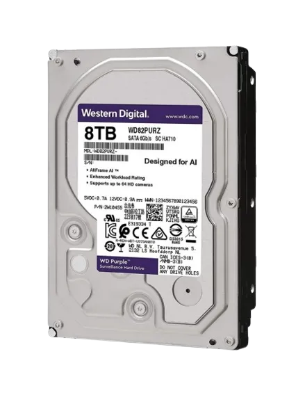 DISCO DURO INTERNO 8TB PURPLE SATA WESTERN DIGITAL